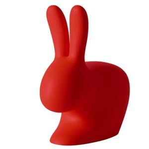 Qeeboo rabbit chair baby (red). New in original packaging.